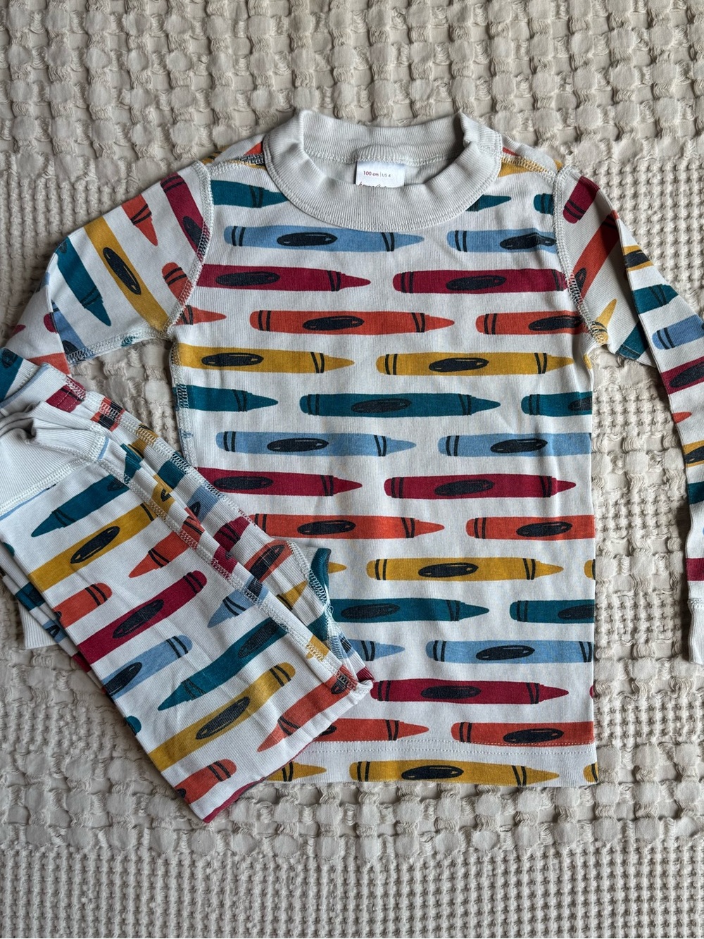 Hanna Andersson Crayons Long John Pajamas